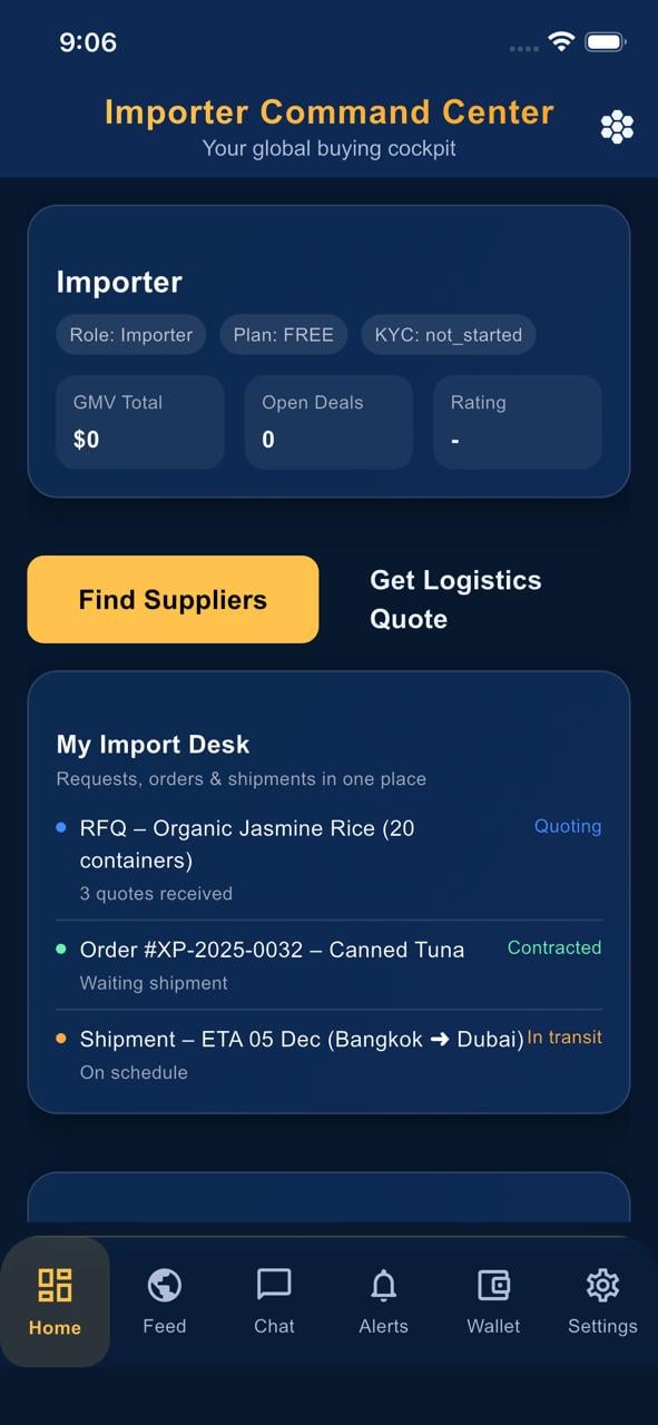 Xportpark App — Command Center